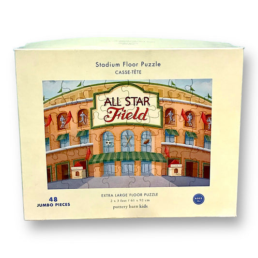 Pottery Barn Kids 48 Piece Puzzle All-Star Baseball Stadium Jumbo Floor Puzzle