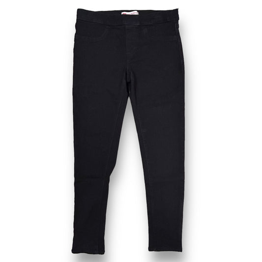 Levi's Youth Girls Size 12 Jeans Adjustable Waist Pull-On Black Denim Jegging