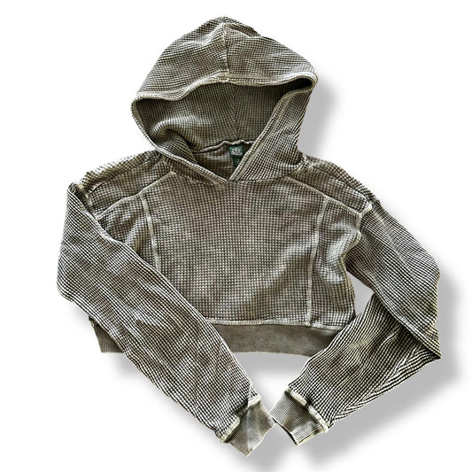 Gray hoodie on a white background