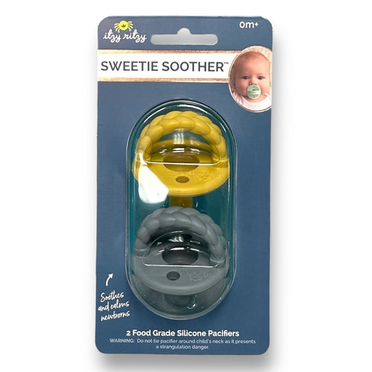 NEW! Itzy Ritzy Sweetie Soother BPA Free Food Grade Silicone Pacifier Set
