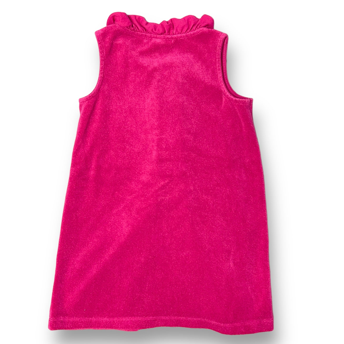 Janie and Jack Girls Size 5 Pink Terry Button Swim Cover-Up with Ruffles