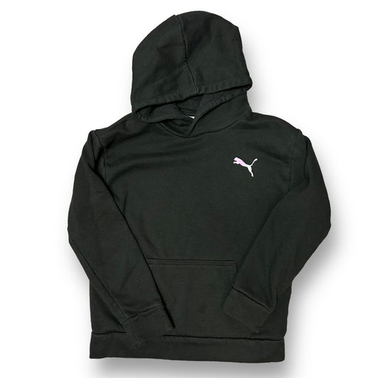 Puma Size 12/14 Youth Girls Black Hoodie Sweatshirt with Pocket