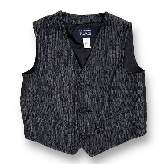 Children's Place Toddler Boys Size 2T Charcoal Gray Formal Suit Vest