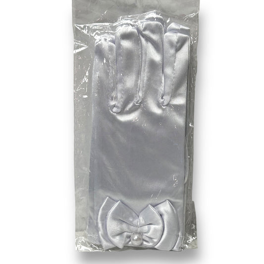 NEW! Toddler Girls White Satin Gloves One Size Fits All Princess Dress Up