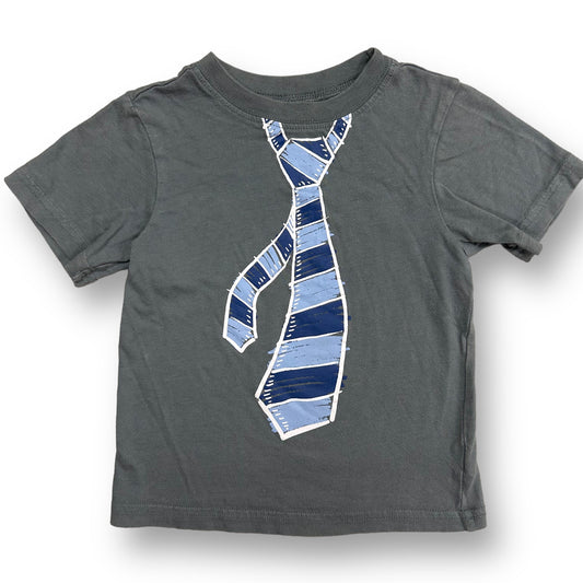 Children's Place Boys Size 2T Shirt Graphic Print Necktie Gray Tee