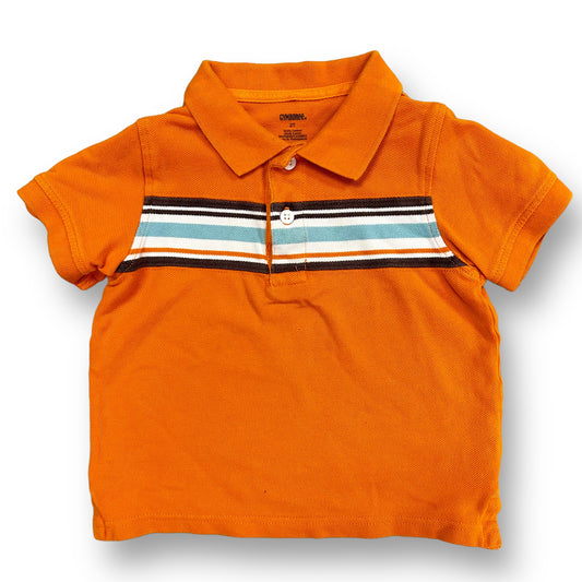 Gymboree Toddler Boys Size 2T Orange Polo Shirt with Stripes
