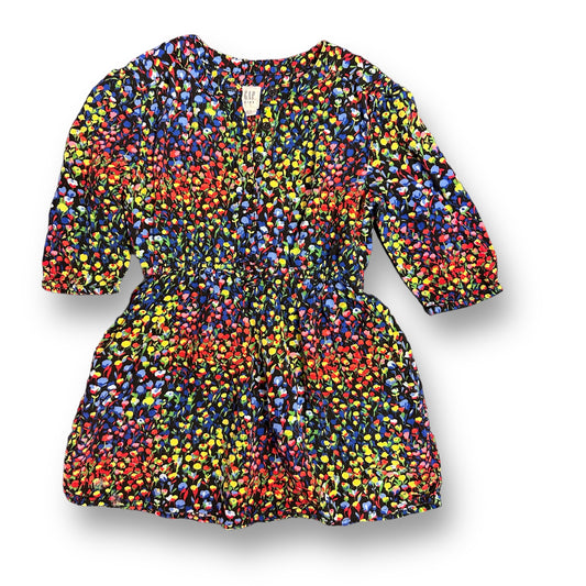 Gap Girls Size 4/5 Floral Print Lightweight Long Sleeve Dress