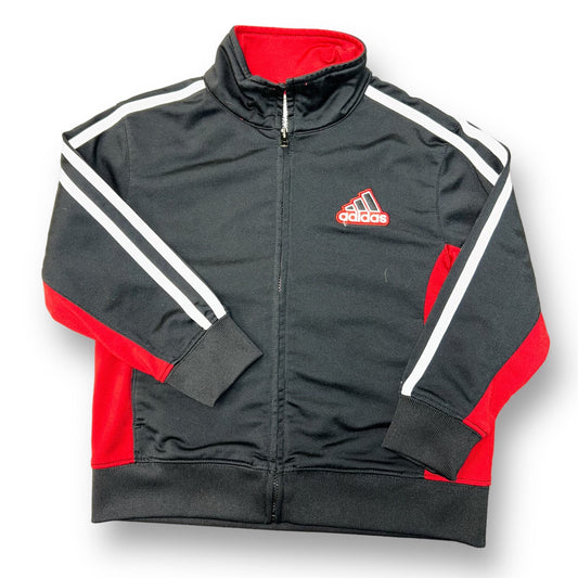Adidas Boys Size 4T Sweatshirt Full Zip Embroidered Logo Track Jacket