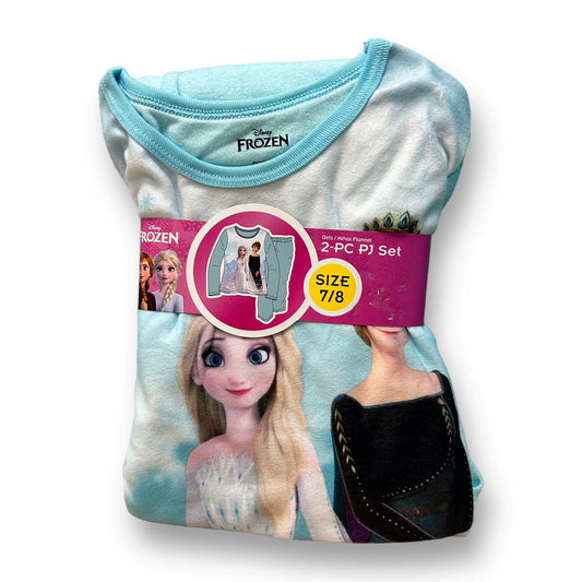 NEW! Girls Size 7/8 Elsa 2-Pc PJ Pants and Top Disney Frozen Pajamas Set