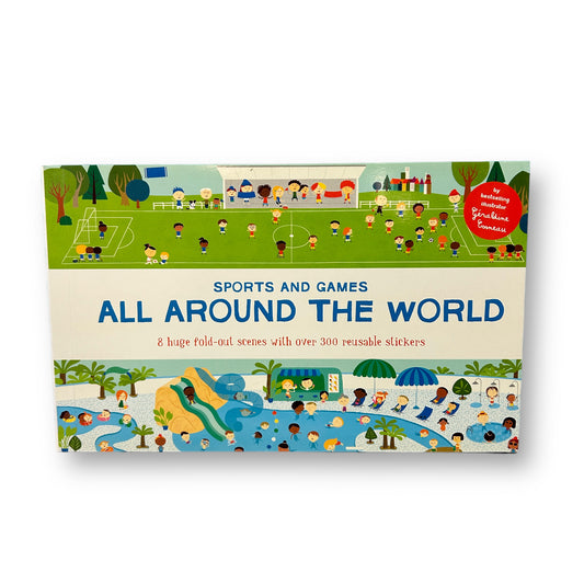 NEW! Colorforms Sports and Games All Around the World Reusable Sticker Book
