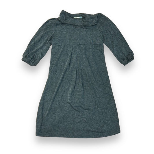 Bluheaven Size 10/12 Youth Girls Boutique Soft Knit Gray Mock Turtleneck Dress