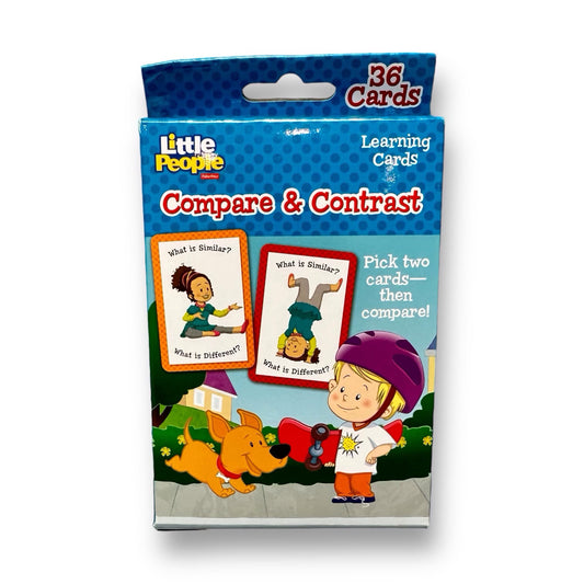 Little People Compare & Contrast Learning Flashcards